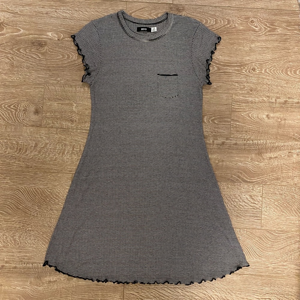 BDG Black/White Striped Dress
